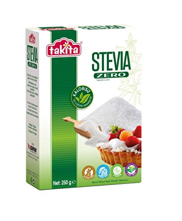 Takita Stevia Zero Toz Beyaz Tatlandırıcı 250gr ve Tablet Tatlandırıcı 650'li