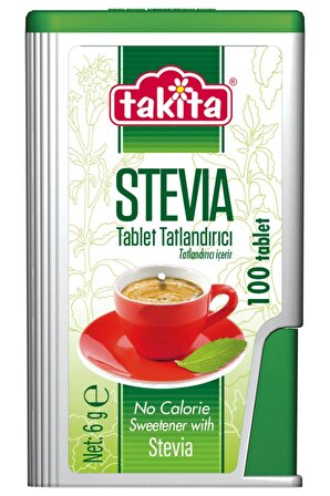 Takita Stevia Tablet Tatlandırıcı 100 Tablet
