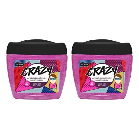 Hobby Crazy Islak Sert Saç Jölesi 700 ml X 2 Adet