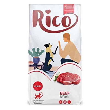 Rico Biftekli Yavru Köpek Maması 15 kg