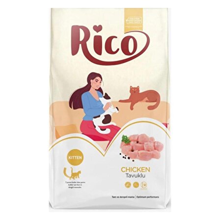 Rico Tavuklu Yavru Kedi Maması 15 kg