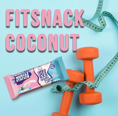 Muscle Station Fit Snack Coconut Protein Bar 40 Gr 3 Adet