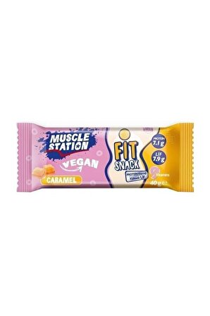 Vegan Karamelli Fit Snack Protein Bar (40 gr) - Muscle Station