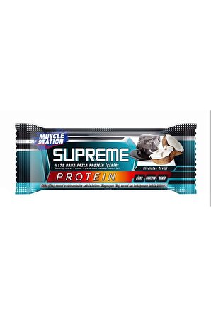 Hindistan Cevizli Bitter Çikolatalı Supreme Protein Bar (40 gr) - Muscle Station