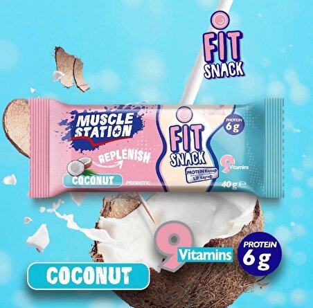 Musclestation Fit Snack Coconut 24'lü Kutu