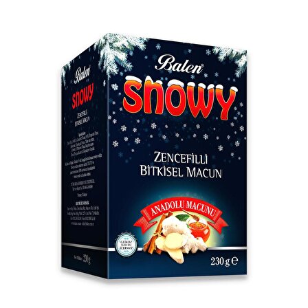 Balen SNOWY Zencefilli Anadolu Kış Macunu 230 gr