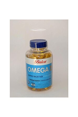 Balen Omega 3 Norveç Balık Yağı Trigliserid 100 Kapsül