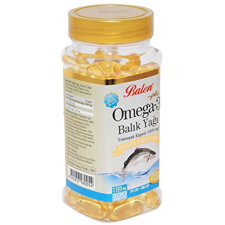 Omega-3 Plus+ Balık Yağı 100 Kapsül