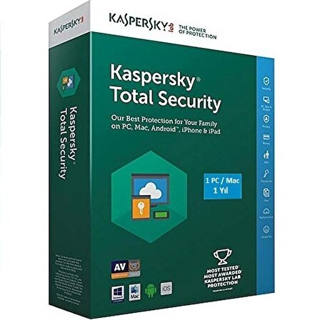 Kaspersky Total Security Dijital Lisans 1 Yıl 1 Cihaz (Online Teslimat)