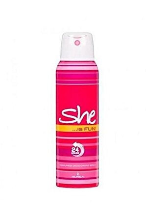 She Fun Antiperspirant Ter Önleyici Leke Yapmayan Kadın Sprey Deodorant 150 ml