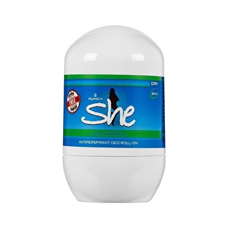 She Cool Antiperspirant Ter Önleyici Leke Yapmayan Kadın Roll-On Deodorant 40 ml