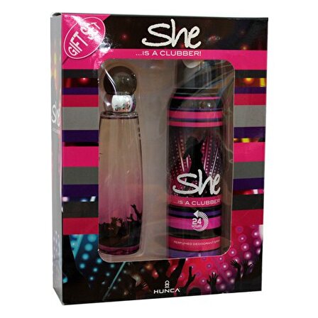 She Clubber EDP Çiçeksi Kadın Parfüm 50 ml & Deodorant 150 ml