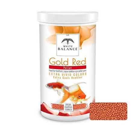 White Balance Gold Red Pellets Japon Balık Yemi 250 ml