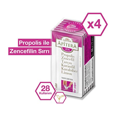 Apitera Zen 7 g x 28 Adet (Propolis, Bal, Zencefil, Limon)