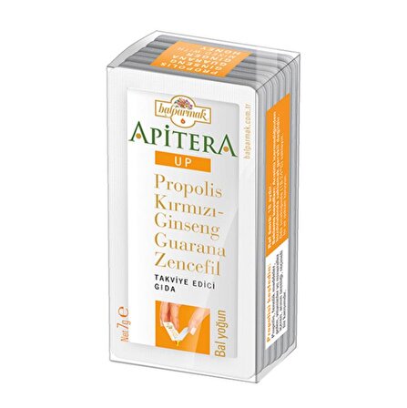 Apitera Up 7 g x 7 Adet (Kırmızı Ginseng, Propolis, Guarana, Zencefil, Bal)