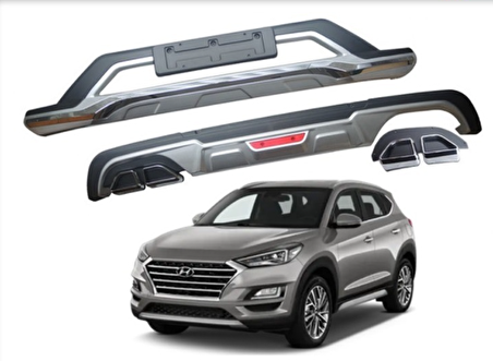Hyundai tucson ön arka tampon koruması difüzör 2018 2019 2020 1.6 (ince Tip)