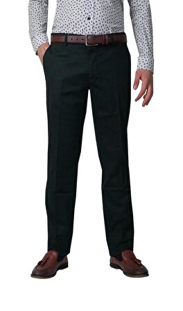 Bomonti Siyah Büyük Beden Erkek Keten Pantolon-6257