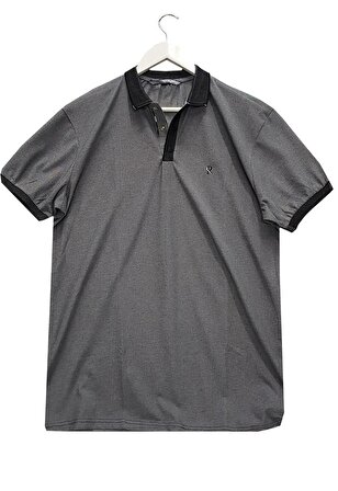 Moda Arpol Büyük Beden Yakalı Slim Fit Erkek Tişört-5946