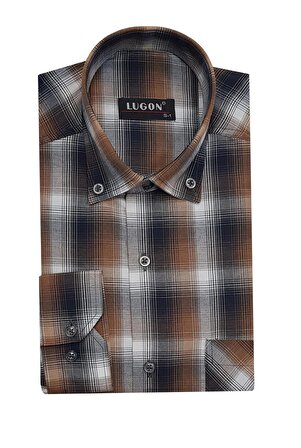 Lugon Klasik Uzun Kol Erkek Gömlek-6510