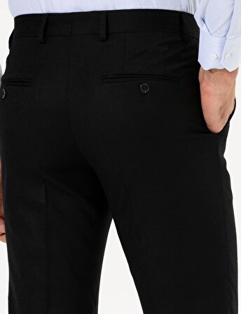 Risser Klasik Kesim Erkek Siyah Kumaş Pantolon-6532