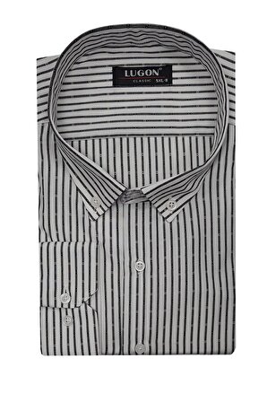 Lugon Büyük Beden Klasik Cepli Erkek Gömlek-6538