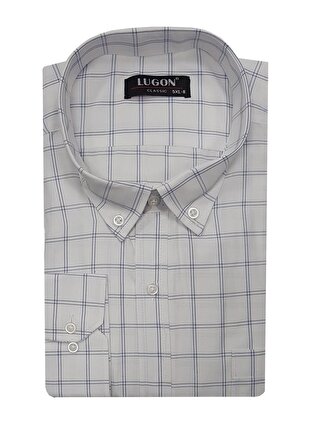 Lugon Büyük Beden Klasik Cepli Erkek Gömlek-6539