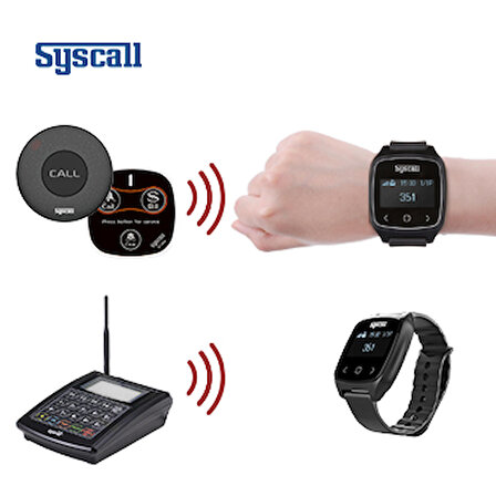 Syscall Sb-700 Kablosuz Garson Çağrı Sistemi Saati