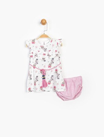 Baby Minnie Mouse Kız Bebek Külotlu Elbise T20Y15487DSN01