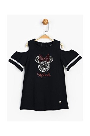 Disney Baby Minnie Mouse Taş Baskılı Kız Çocuk Elbise T20Y15516DSN01