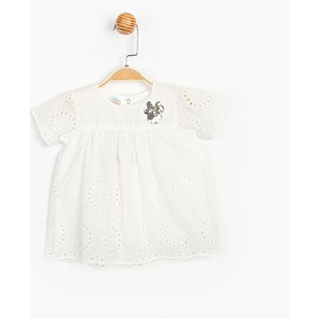 Disney Bebek Pul Detaylı Elbise 15491