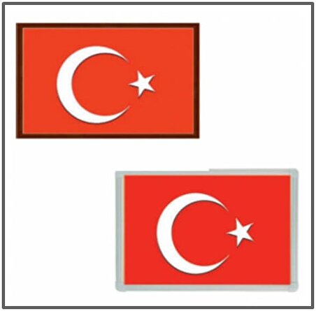 Ant Türk Bayrağı Mdf Çerçeve 30X45