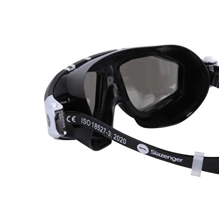 Slazenger MIRROR GL6 Black Black White Yüzücü Gözlüğü