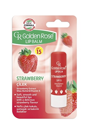 Golden Rose Lipstick  Balm Strawberry Spf 15