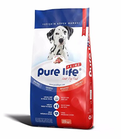 PureLife Prime Biftekli Yetişkin Köpek Maması 15 Kg