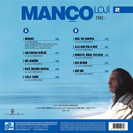 Barış Manço - Mançoloji 2 (Plak)  