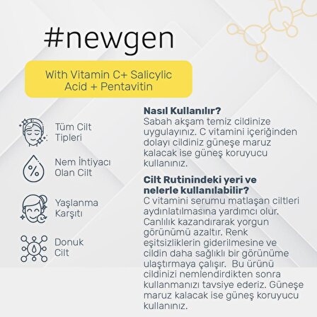 Newgen Ultra Glow Serum 30 ML- Newgen Vitamin C Serum 30ML