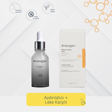 Newgen Vitamin C Serum 30ML-Newgen Advanced Hydrating Serum 30 ML