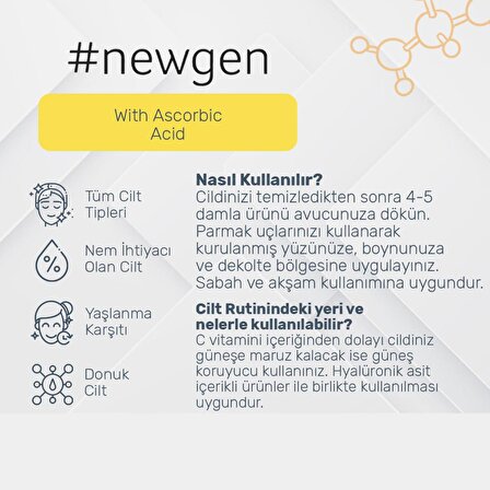 Newgen Vitamin C Serum 30ML- Newgen Youth Booster Serum 30 ML