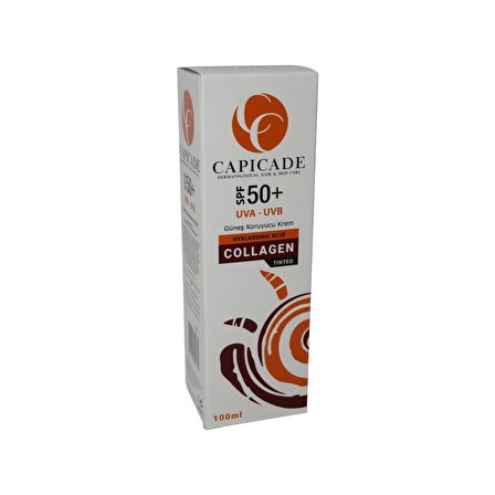 Capicade Spf 50+ Collagen Tinted Güneş Koruyucu Krem 100ML