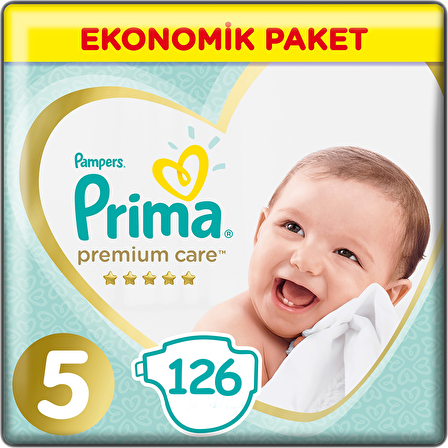 Prima Premium Care 5 Numara Junior 126'lı Bel Bantlı Bez