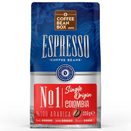 Coffee Bean Box Altıntelve No:1 Single Origin Colombia Espresso Çekirdek Kahve 250gr