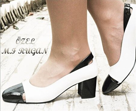 KDR1444 Beyaz Rahat Geniş Kalıp Üst Kalite Kadın Ayakkabı