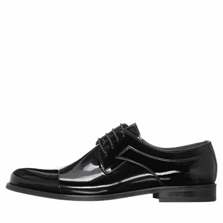 CS1132 Siyah Rugan Üst Kalite Büyük Numara Erkek Klasik Ayakkabı Rahat Geniş Kalıp 