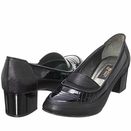 KDR1876 SiyahBüyük numara Rahat Kalıplı Yeni Sezon Büyük Numara Kadın Ayakkabısı