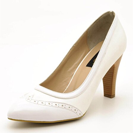 1954 Beyaz Büyük Numara Kadın Ayakkabıları