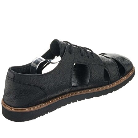 ARD2021 Siyah Termo Taban Büyük Numara Yazlık Erkek Ayakkabı