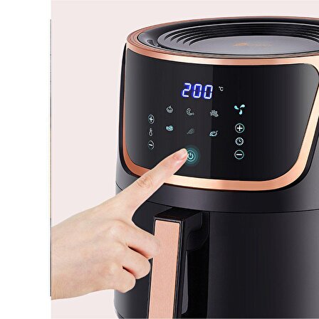 Upany 6.5 lt Yağsız Airfryer Siyah