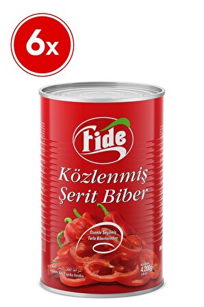 Fide Közlenmiş Şerit Biber 6 X 4200 G