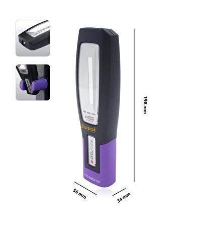 Ceta Form UV Şarjlı Led Kaçak Arama Lambası R10-MIDI/UV
