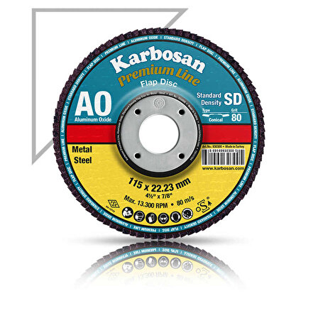 Karbosan 115x22x60 Kum Flap Disk NK